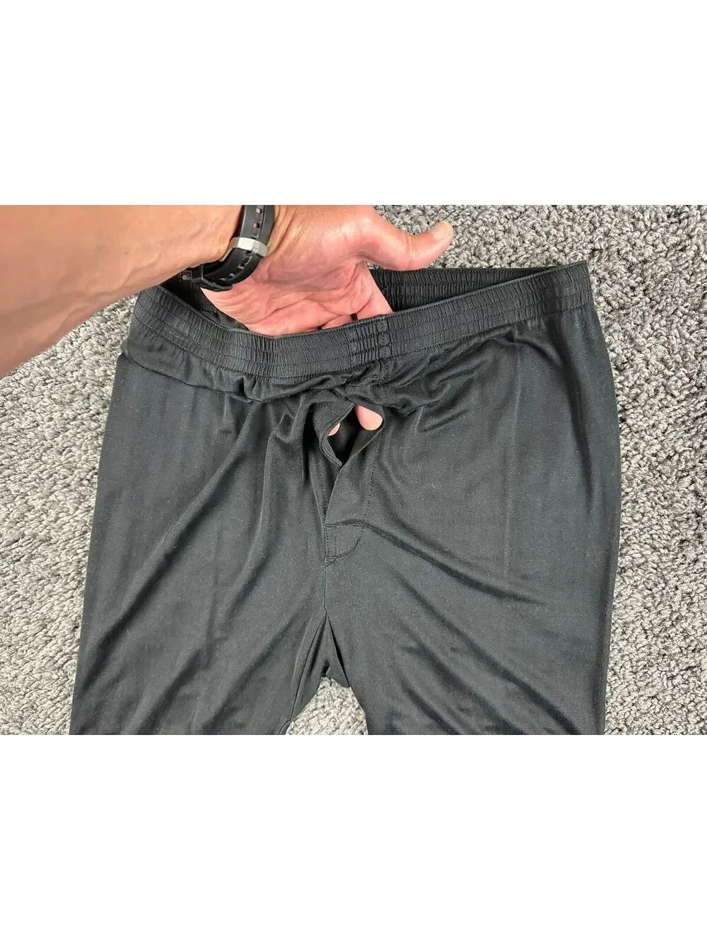 Silkskins Mens 100% Pure Silk Long Underwear Thermal Pants Base Layer Black Sz M